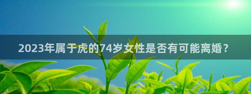 彩虹多多3代理：2023年属于虎的74岁女性是否有可能离婚？