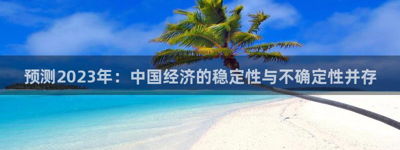 彩虹多多体育注册：预测2023年：中国经济的稳定性与不确定性并存